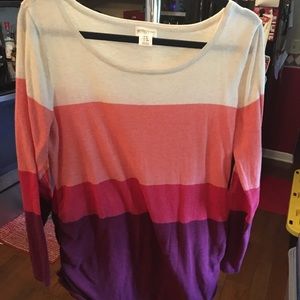 Motherhood maternity color-block sweater